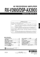 Yamaha DSPAX-3900 - Service Manual 